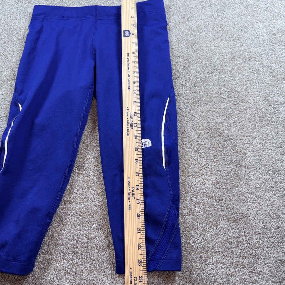 The North Face Womens Blue VaporWick Cropped Running Leggings Capri Pocket Small - Picture 7 of 10